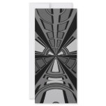 Futuristic black and grey circle design rack cards
