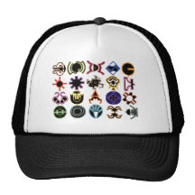 Futuristic Cosmic Runes Hats