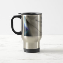 Futuristic Glowing Hair Woman Mugs