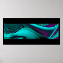 Futuristisch, abstract auf schwarz plakatdruck