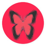 Fuzzy Butterflies Stickers