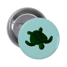 Fuzzy Turtle Pinback Buttons