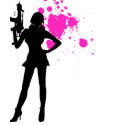 G36 Girl 2 Side Pink t-shirts