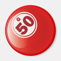 G 50 BINGO BALL FRIDGE MAGNET