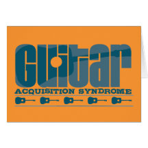 G.A.S. Acoustic Blue Greeting Cards
