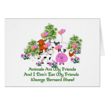 G. B. Shaw Vegetarian Quote Cards