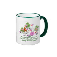G. B. Shaw Vegetarian Quote Mugs