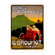 G. Brouhot ~ Vintage Paris France Automobile Postcard
