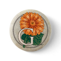 G for Gerberas Flower Monogram