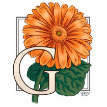 G for Gerberas Flower Monogram