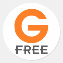 G Free Gluten Free Stickers