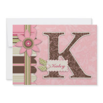 G Girl Invitation Card K