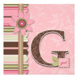 G Girl Invitation Square