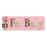 G Girl Skinny Gift Tag Business Card Template