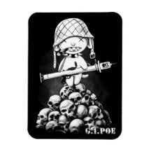G.I. Poe - A Real Zombie Hero - Magnet