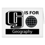 G Is For Geography Greeting Card
