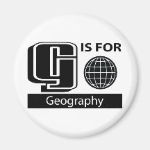 G Is For Geography Magnet