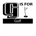 G Is For Golf t-shirts