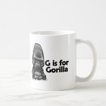 G is for Gorilla Mugs