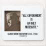 G.K. Chesterton All Government Is Ugly Necessity Mouse Pad