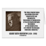 G.K. Chesterton Conservatives Progressives Mistake cards