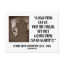 G.K. Chesterton Dead Thing Stream Living Thing Postcard