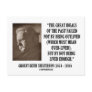 G.K. Chesterton Great Ideals Of The Past Not Lived Post Cards