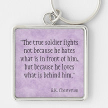G.K. Chesterton Keychain