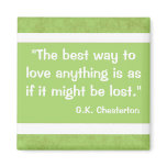 G.K Chesterton Quote magnets