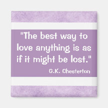 G.K Chesterton Quote Magnet