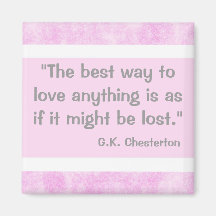 G.K Chesterton Quote Magnets