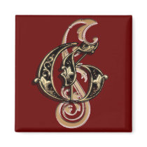 G monogram magnet