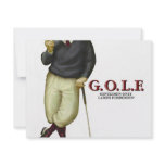 G.O.L.F. GENTLEMEN ONLY LADIES FORBIDDEN invitations