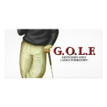 G.O.L.F. GENTLEMEN ONLY LADIES FORBIDDEN photo cards