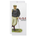 G.O.L.F. GENTLEMEN ONLY LADIES FORBIDDEN rack cards