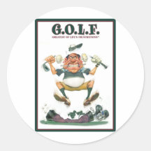 G.O.L.F. GREATEST OF LIFE'S FRUSTRATIONS STICKERS