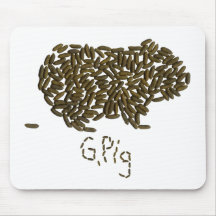 "G. Pig" with Classic Guinea Pig Mouse Pads