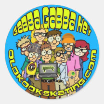 Gabba Gabba Hey Round Sticker