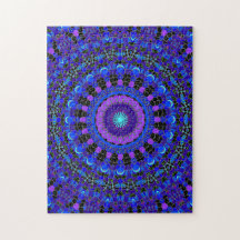 Gabby Blue Kaleidoscope Puzzle