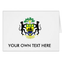 Gabon Coat of Arms Greeting Card
