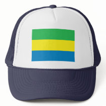 Gabon Flag Mesh Hats