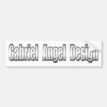 Gabriel Angel Design Metal Logo Bumper Stickers