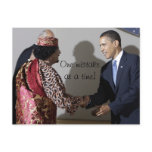 Gaddafi Gadhafi Obama One Mistake at the Time postcards