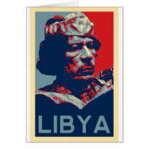 Gaddafi - Libya Greeting Cards