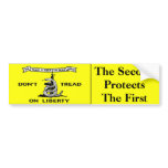 "Gadsden flag" 2nd Amendment Bumper Sticker