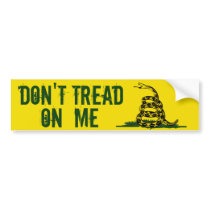 Gadsden Flag Dont Tread On Me Bumper Sticker