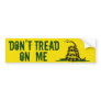 Gadsden Flag Dont Tread On Me Bumper Sticker