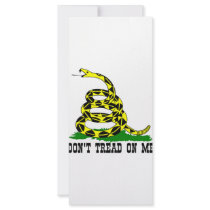 Gadsden Flag Don't Tread On Me Personalized Rack Card