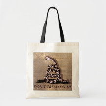 Gadsden Flag Tote, Don't Tread On Me Bag