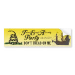 Gadsden - Tea Party Like It's 1773 Bumper Sticker bumper stickers